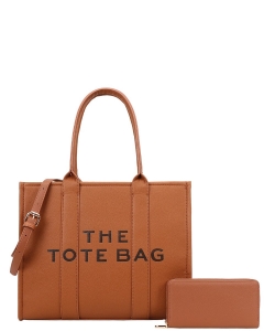 The Tote Bag For Women With Wallet DS-9145W BROWN